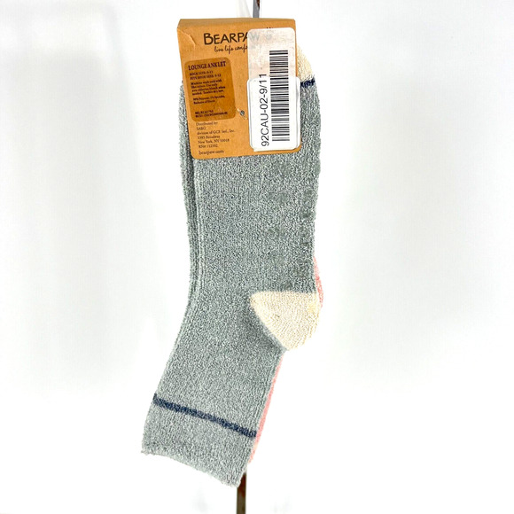Bearpaw Women Super Soft Striped Roll-Top Slipper Socks 3 Pairs Shoe Sz 5-12 NWT - Picture 3 of 14